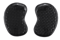 Alpinestars Bioflex Hip Protectors, Black, pair of motorcycle hip armor inserts featuring a ventilated honeycomb cell structure, slim ergonomic shape for a discreet fit, adaptive impact protection pads.