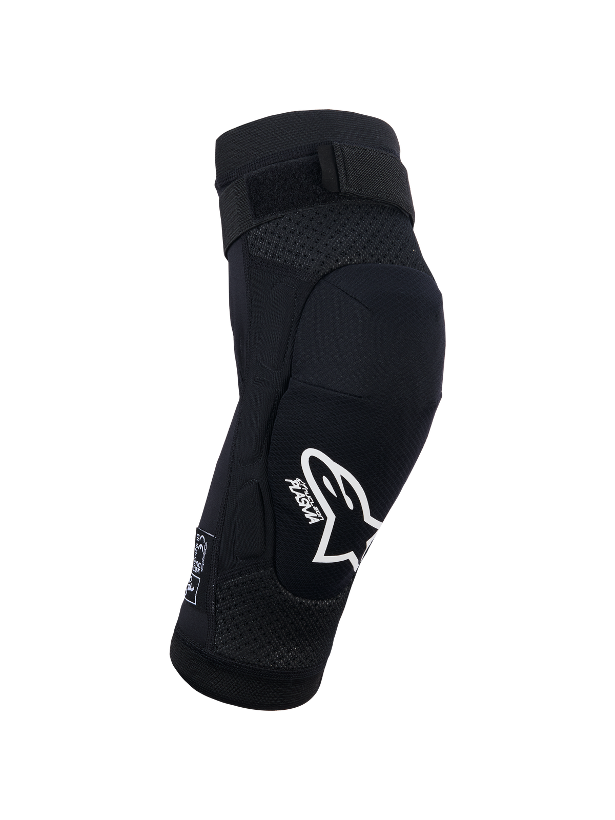 Alpinestars Bionic Plasma Youth Knee Protector, Black, Motocross Protection Gear, White Alpinestars Logo and Plasma Branding, 3D Mesh Chassis, Adjustable Top Strap, Ergonomic Contoured Design
