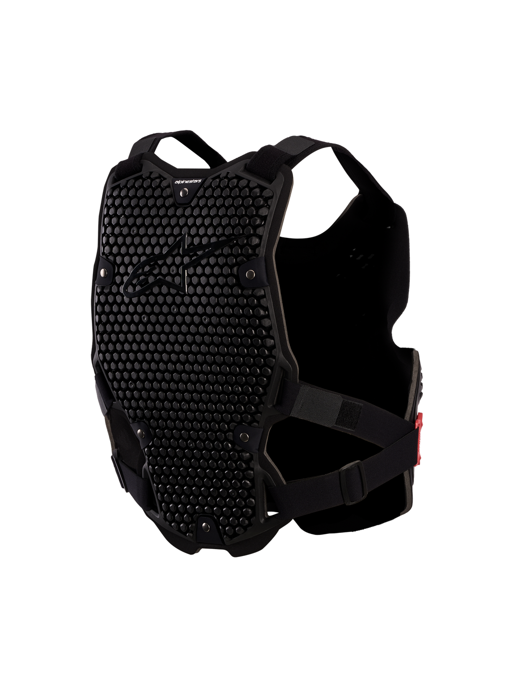 Alpinestars Protecteur De Poitrine Bionic Action V2, protection motocross pour homme, noir, panneaux A-Morph ventilés