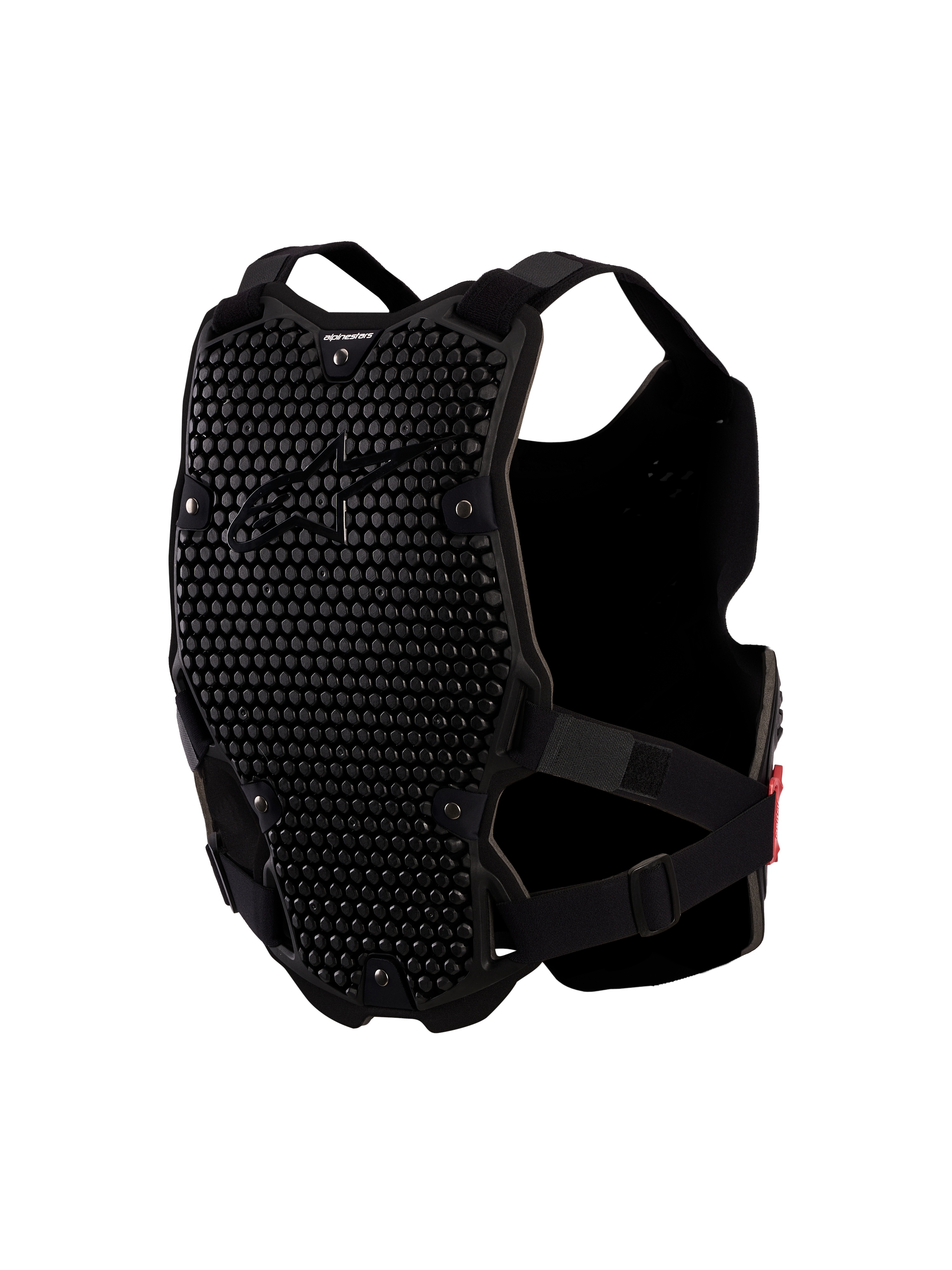 Alpinestars Protecteur De Poitrine Bionic Action V2, protection motocross pour homme, noir, panneaux A-Morph ventilés