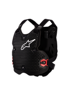 Alpinestars Protecteur de poitrine Bionic Action V2, armure MX noire et blanche, technologie A-Morph certifiée CE.