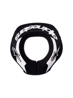 Alpinestars coussin de cou Sequence Junior, protection motocross et MTB, noir et blanc, mousse ergonomique à double densité.