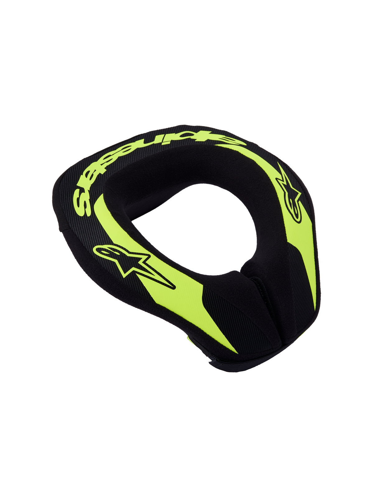 Alpinestars coussin de cou Sequence Junior, protection motocross et karting, jaune fluo et noir, design ergonomique
