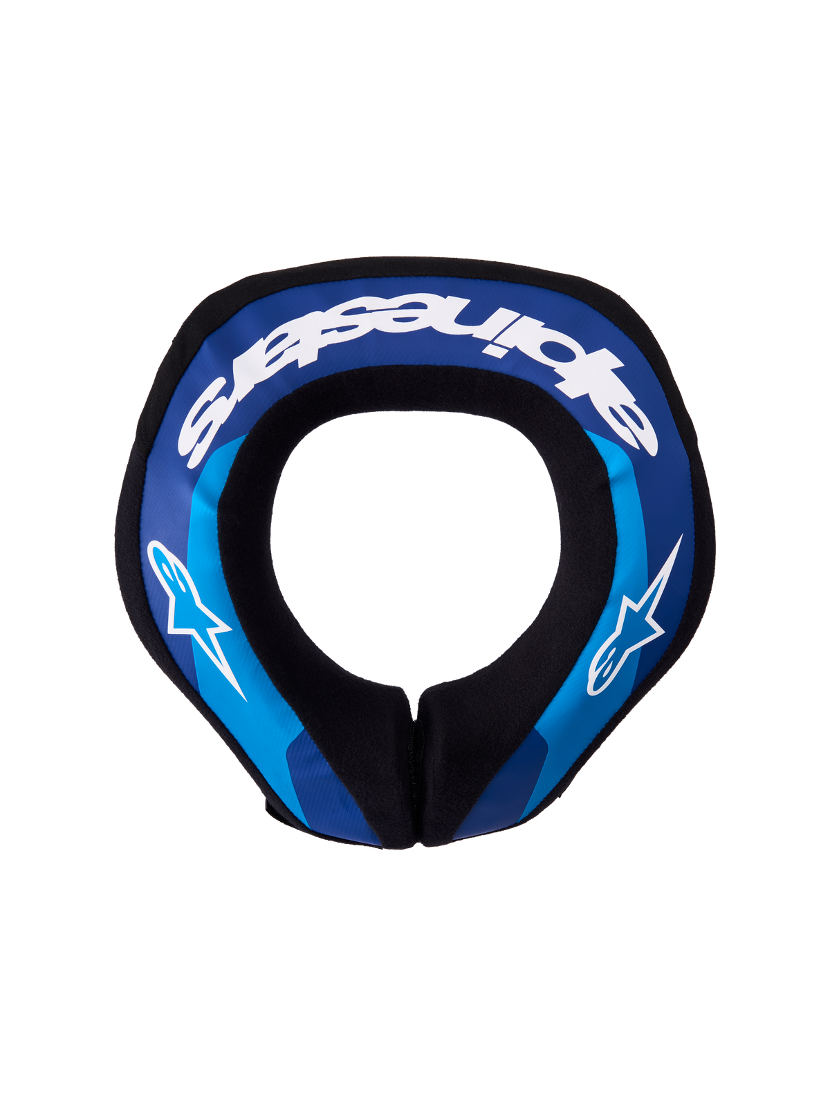 Alpinestars Coussin de cou Sequence Junior, protection de cou motocross pour enfant, bleu et blanc, noyau double densité.
