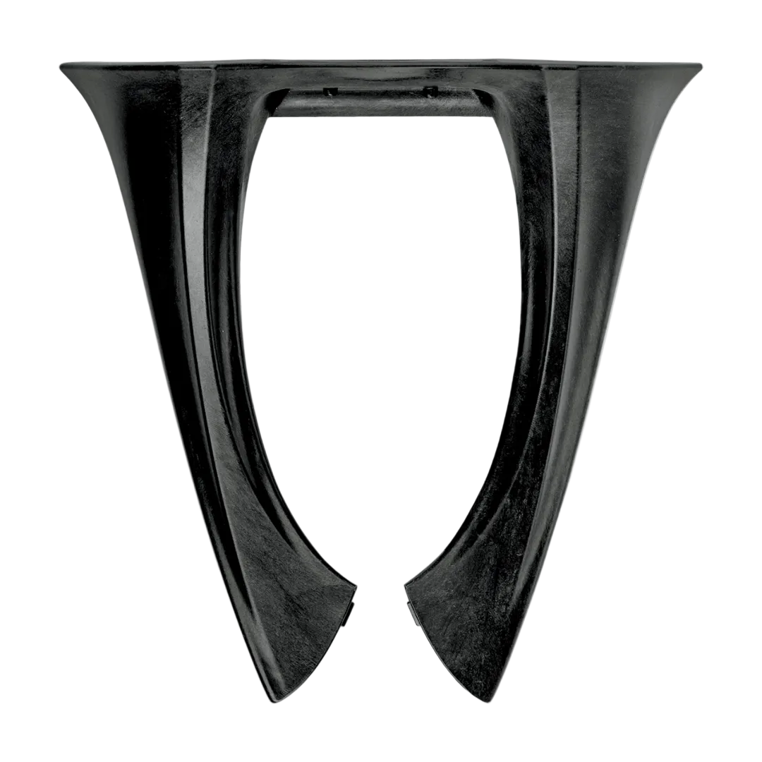 Alpinestars BNS Tech Carbon, support de cou pour motocross et tout-terrain, unisexe, noir, composé de polymère de carbone haute performance, vue de dessus montrant la structure ergonomique légère pour la protection contre les impacts.