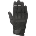 Gants Alpinestars C-30 Drystar®, gants de moto noirs, protection des articulations rigide surmoulée, construction en textile extensible et softshell, sangle de poignet Velcro, accents réfléchissants gris discrets sur les doigts.