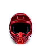 Alpinestars SM3 Radium ECE06, casque de motocross rouge et blanc, certifié ECE 22.06, coque thermo-injectée, vue de face
