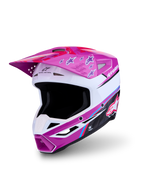 Alpinestars casque SM3 Falcon ECE06, casque de motocross violet et blanc, certifié ECE 22.06, coque légère tout-terrain