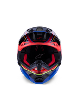 Casque Supertech M10 Era ECE 22.06 Blue Red Yellow Fluo Glossy