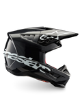 Alpinestars S-M5 Corp, casque de motocross gris foncé brillant, certifié ECE 22.06, coque thermoplastique légère