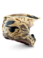 Alpinestars S-M5 Mineral, casque de motocross marron et beige, motif camouflage mat, certifié ECE 22.06