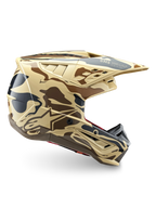 Alpinestars S-M5 Mineral, casque de motocross camouflage marron et beige, certifié ECE 22.06 pour le tout-terrain.