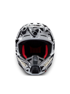 Alpinestars S-M5 Mineral, casque de motocross gris et noir avec doublure rouge, certifié ECE 22.06
