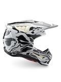 Alpinestars S-M5 Mineral, casque de motocross, gris froid et gris foncé, motif camouflage, certifié ECE 22.06