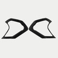 Cache du mécanisme d'écran Alpinestars Supertech R10, accessoire pour casque, noir brillant, paire de caches en plastique angulaires pour le mécanisme de visière, finition brillante, pièce de rechange officielle pour les casques S-R10