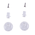 Alpinestars Pinlock Tear Off Pins Set, Helmet Accessory, Transparent, clear plastic pins and small metal screws, replacement parts for Supertech R10 motorcycle helmet visors