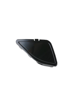 Alpinestars S-R7 Communication System Side Cover, Black replacement helmet accessory, durable plastic construction for motorcycle helmets