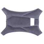 Alpinestars Supertech R10 Top Pad, accessoire de casque gris, coussin de tête de rechange, design rembourré géométrique avec texture de tissu doux, composant intérieur officiel S-R10