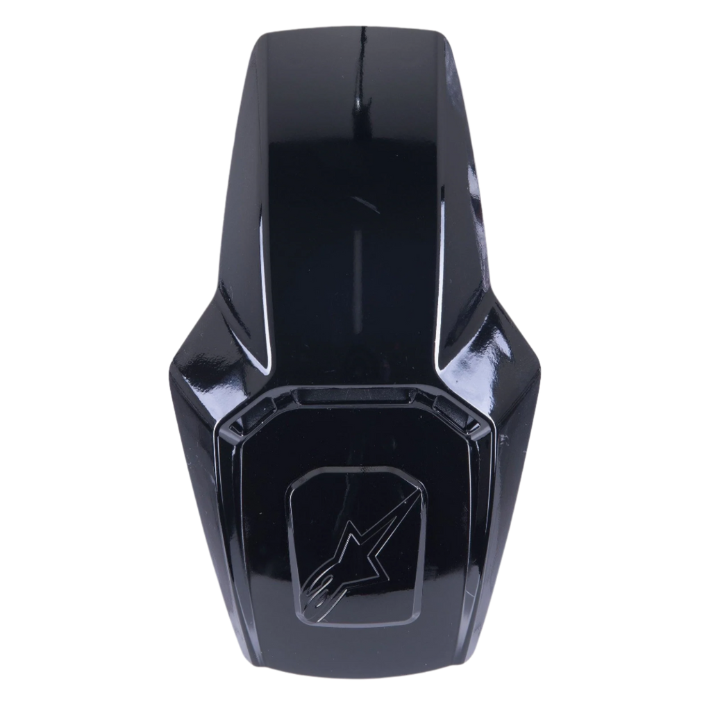 Alpinestars Prise d'air supérieure Supertech R10, accessoire pour casque de moto, noir brillant, avec logo Alpinestars embossé, pièce de rechange élégante pour la ventilation du casque