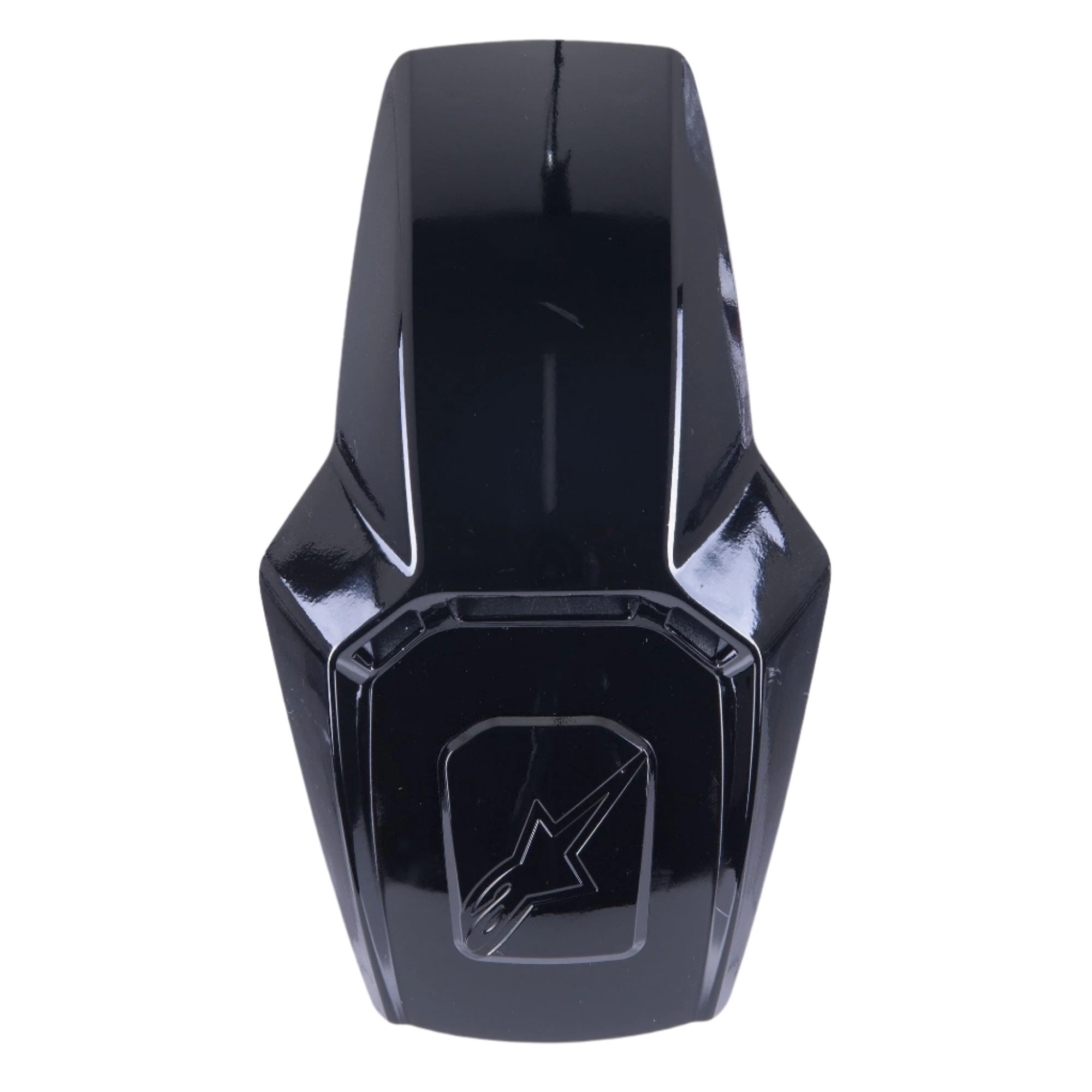 Alpinestars Prise d'air supérieure Supertech R10, accessoire pour casque de moto, noir brillant, avec logo Alpinestars embossé, pièce de rechange élégante pour la ventilation du casque