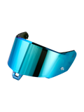 Alpinestars Supertech R-10/R-7 Absolute Vision Shield Gen2.1-R, replacement motorcycle helmet visor, mirror blue finish, optical-grade polycarbonate construction, circuit and road riding gear