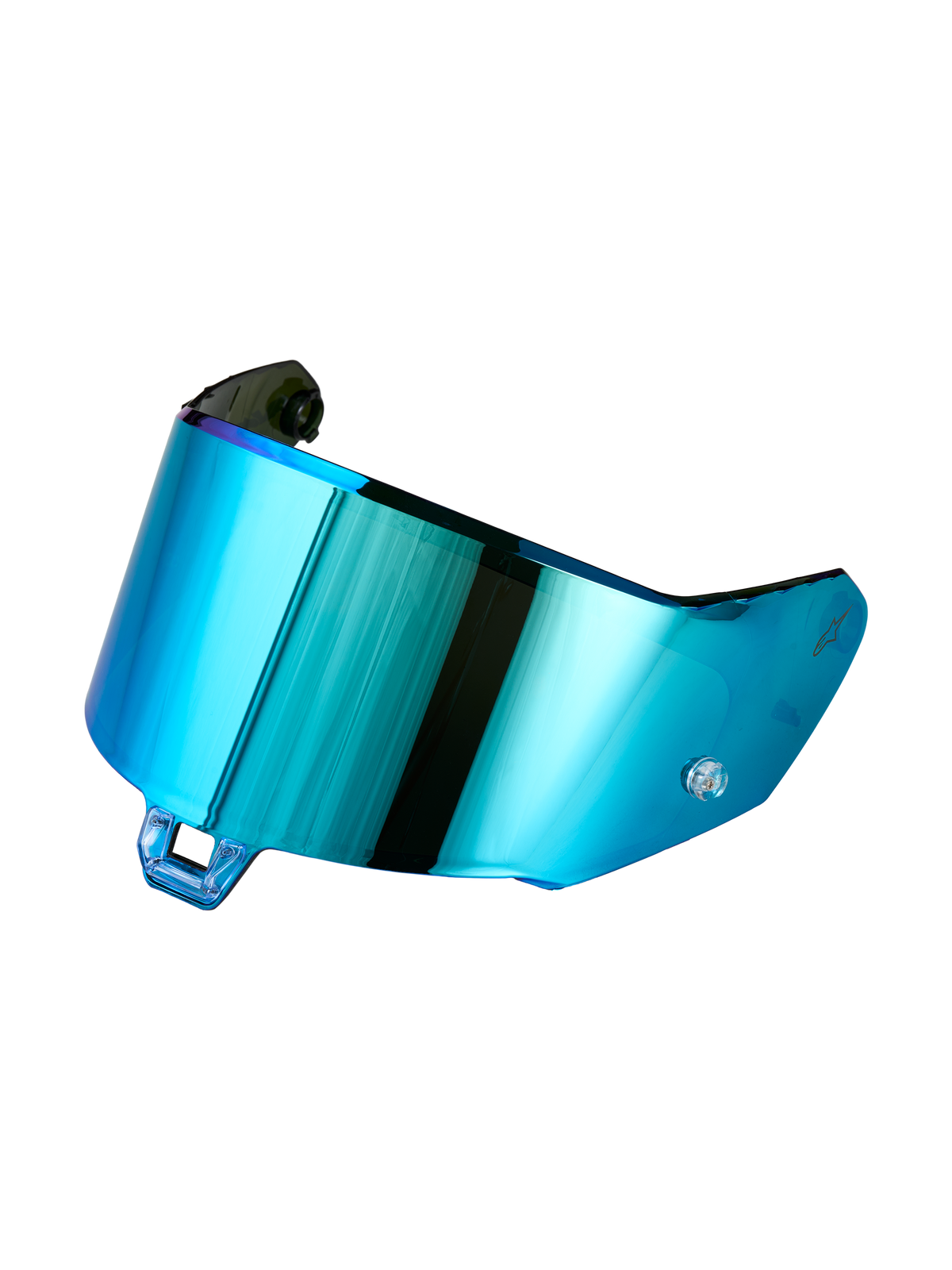 Alpinestars Écran Supertech R-10/R-7 Absolute Vision Gen2.1-R, écran de casque de moto avec finition bleu miroir, construction en polycarbonate optique