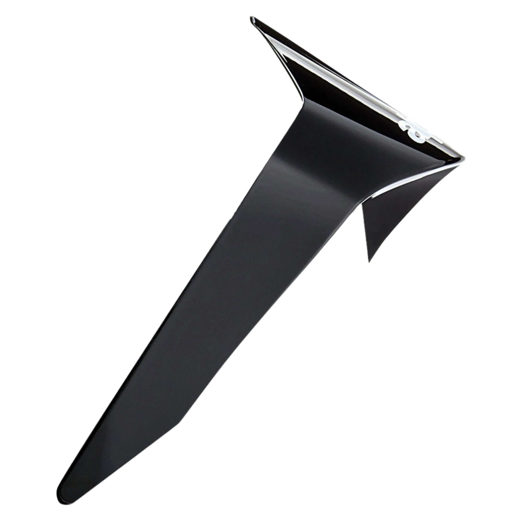 Alpinestars Supertech R10 Solid Standard Spoiler, accessoire de casque, noir brillant, pièce de rechange aérodynamique pour casques de moto S-R10, doté d'un design angulaire épuré avec une finition brillante