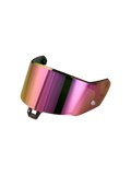 Alpinestars Absolute Vision Shield V2, visière de casque moto pour course et sport, finition arc-en-ciel et violette, construction en polycarbonate