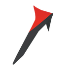Alpinestars Supertech R10 Element Standard Spoiler, accessoire pour casque de moto, noir et rouge vif, design aérodynamique épuré avec un profil d'ailette pointu