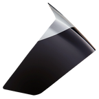 Alpinestars Supertech R10 Element Race Spoiler, accessoire pour casque de moto, noir carbone et argent brillant, design aérodynamique profilé en forme d'aile, finition brillante, pièce de rechange pour casques de course S-R10