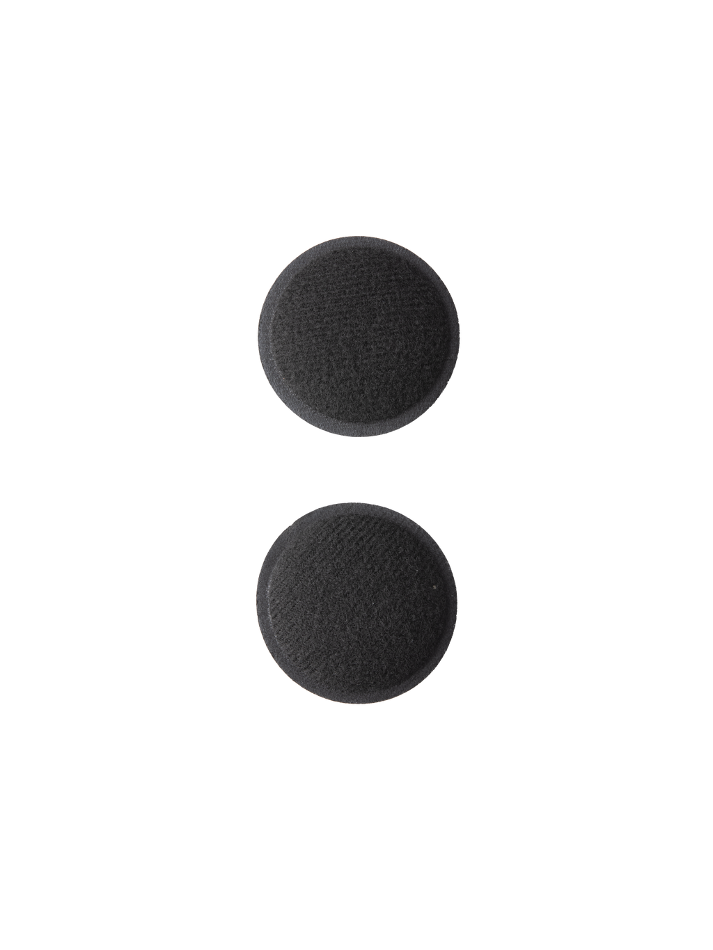 Alpinestars S-M7 Ear Pads Set, Black replacement interior helmet pads, circular foam padding with soft synthetic fabric, designed for S-M7 motocross helmets, moisture-wicking material