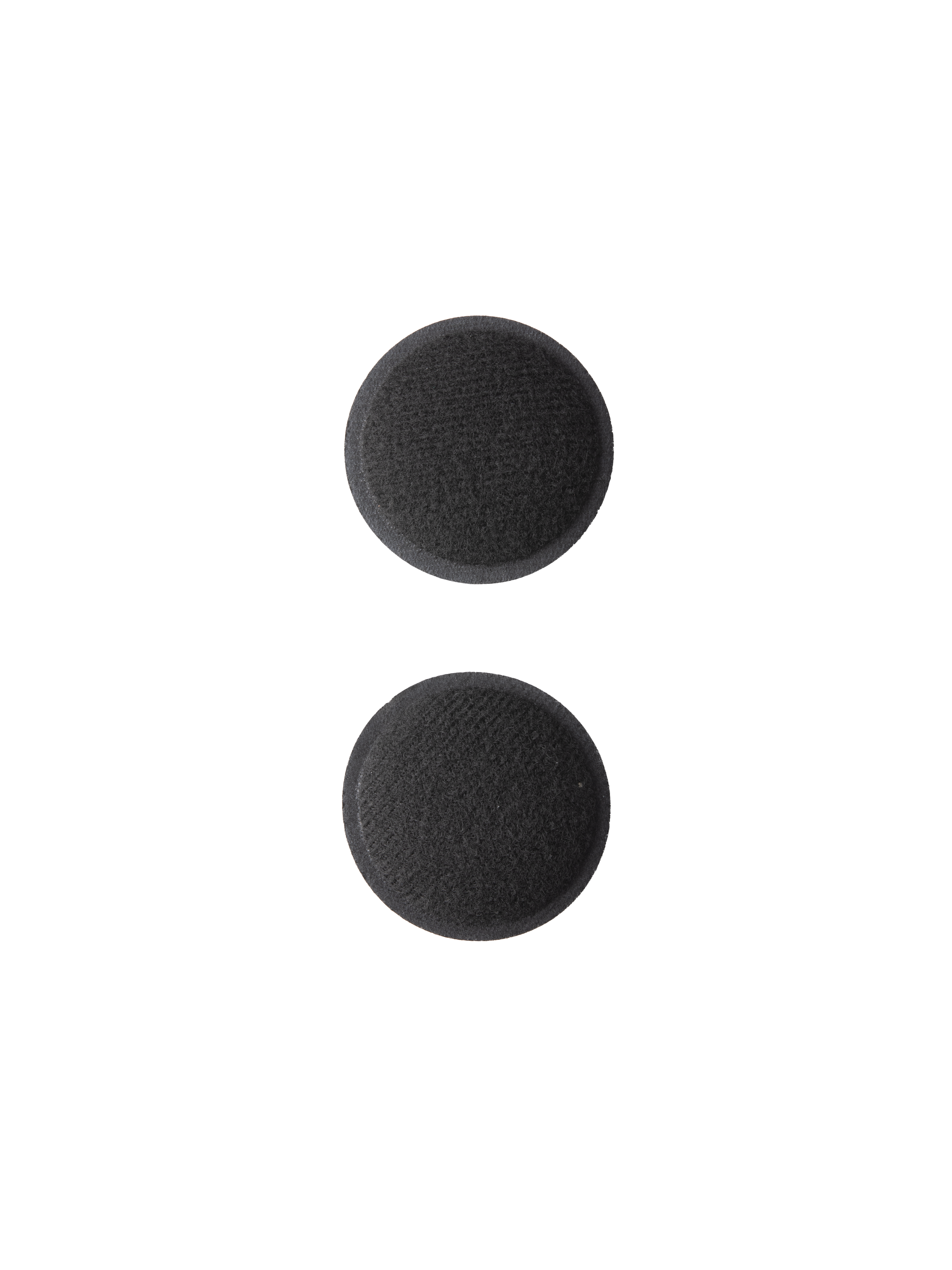 Alpinestars S-M7 Ear Pads Set, Black replacement interior helmet pads, circular foam padding with soft synthetic fabric, designed for S-M7 motocross helmets, moisture-wicking material