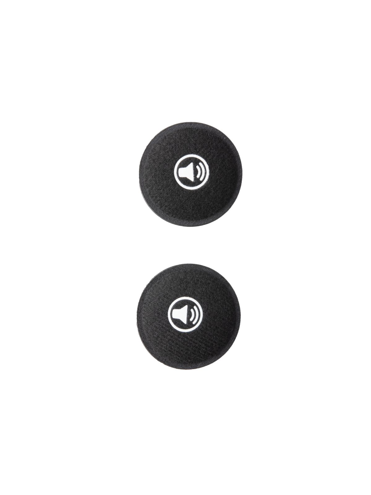 Alpinestars S-M7 Ear Pads Set, accessoires pour casque de motocross, coussinets circulaires en mousse noire avec icônes de haut-parleur blanches, rembourrage intérieur de rechange pour un confort et un ajustement améliorés dans les casques S-M7