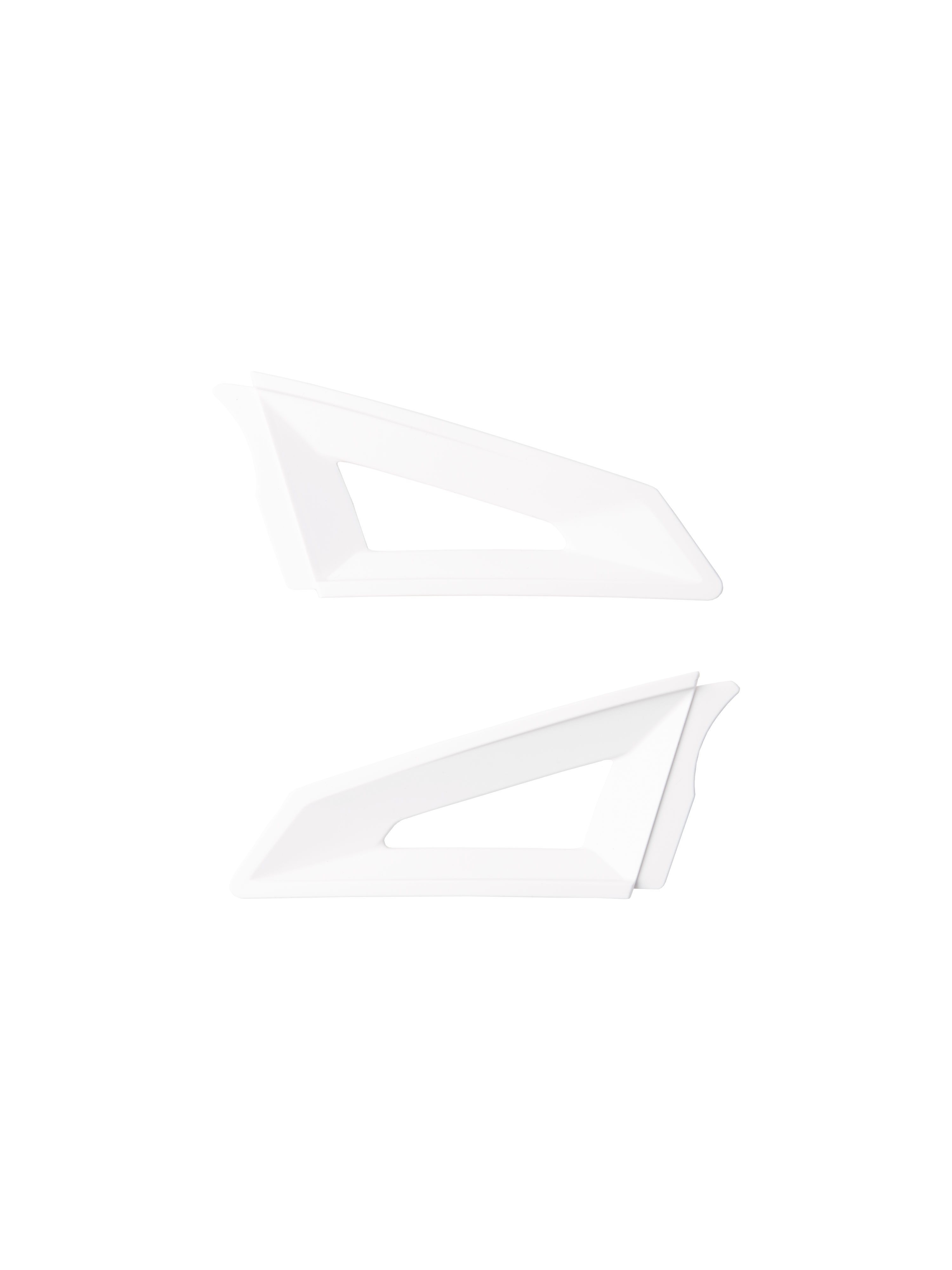 Alpinestars S-M3 Top Vent Sides, accessoires de ventilation pour casque, blancs, paire de pièces de rechange aérodynamiques avec découpes triangulaires, fabrication en plastique haute résistance