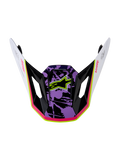 Alpinestars Visière S-M7 Blaster, visière de remplacement pour casque de motocross, violette, rose et blanche, finition brillante avec logo