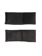 Alpinestars Kit de Caches de Sangle de Menton S-M7, noir, protections de remplacement pour sangles de menton de casque de motocross, matériau synthétique texturé, tissu doux au toucher pour un confort accru, présentés comme une paire de coussinets rectangulaires noirs