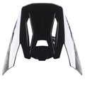 Visière Alpinestars S-M5 Scout, visière de rechange, noir et argent brillant, dotée d'évents aérodynamiques et de panneaux latéraux argentés avec logo, finition brillante pour casques de motocross et d'enduro