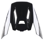 Visière Alpinestars S-M5 Scout, visière de rechange, noir et argent brillant, dotée d'évents aérodynamiques et de panneaux latéraux argentés avec logo, finition brillante pour casques de motocross et d'enduro