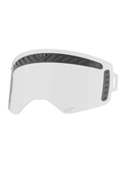 Écran Alpinestars Supertech Modulator Vented, lentille de motocross claire et ventilée avec supports pour tear-off.