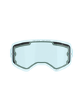 Alpinestars Supertech Dual Pane Vented Lens, écran de rechange pour masque de motocross, teinte bleue, construction en polycarbonate à double paroi, joint en mousse noire, ports de ventilation supérieurs et latéraux, marquage 'ONE GOAL. ONE VISION.', performance antibuée pour la course tout-terrain