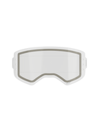 Alpinestars Supertech Dual Pane Roll Off Lens, écran de rechange pour masque de motocross, transparent, construction à double paroi avec joint en néoprène gris visible et encoches latérales pour film roll-off, polycarbonate transparent résistant aux chocs