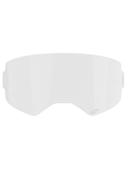 Alpinestars Supertech Roll Off Film, écran de remplacement clair pour lunettes, polycarbonate transparent moulé par injection avec Glide Lines horizontales, arborant un logo Alpinestars discret, conçu pour les systèmes roll-off de motocross