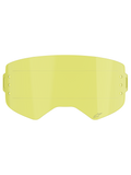 Alpinestars Supertech Roll Off Lens, Goggle Accessory, Clear Yellow tint, featuring built-in horizontal glide lines and etched star logo, replacement lens for motocross and off-road goggles