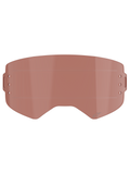Alpinestars Supertech Wide Vision Roll-Off Lens, Goggle Accessory, Copper Rose tint, features horizontal glide lines and side mounting points, impact-resistant polycarbonate for motocross and off-road use.