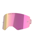 Alpinestars Supertech Mirror Pink Lens, MX Motocross Goggle Accessory, Pink Mirror Finish, Anti-Fog Polycarbonate.