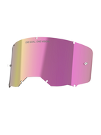 Alpinestars Vision 8-5-3 Mirror Pink, pièce de rechange pour masque de motocross, lentille rose avec finition miroir.