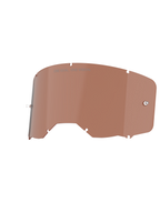 Lentille de rechange Alpinestars Vision 8-5-3, teinte Copper Rose, avec gravure « ONE GOAL. ONE VISION. », construction en polycarbonate haute clarté pour masques de motocross et de course tout-terrain