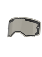 Alpinestars Vision 8-5-3 Dual Pane Lens, Smoke color, replacement goggle lens with vented dual-pane construction, integrated tear-off posts and 'ONE GOAL. ONE VISION.' branding, designed for motocross and off-road riding