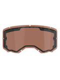 Alpinestars Vision 8-5-3 Dual Pane Vented Lens, écran de rechange teinté Copper Rose pour masque de motocross, doté de supports de tear-off intégrés, d'orifices de ventilation supérieurs et du marquage ONE GOAL ONE VISION.