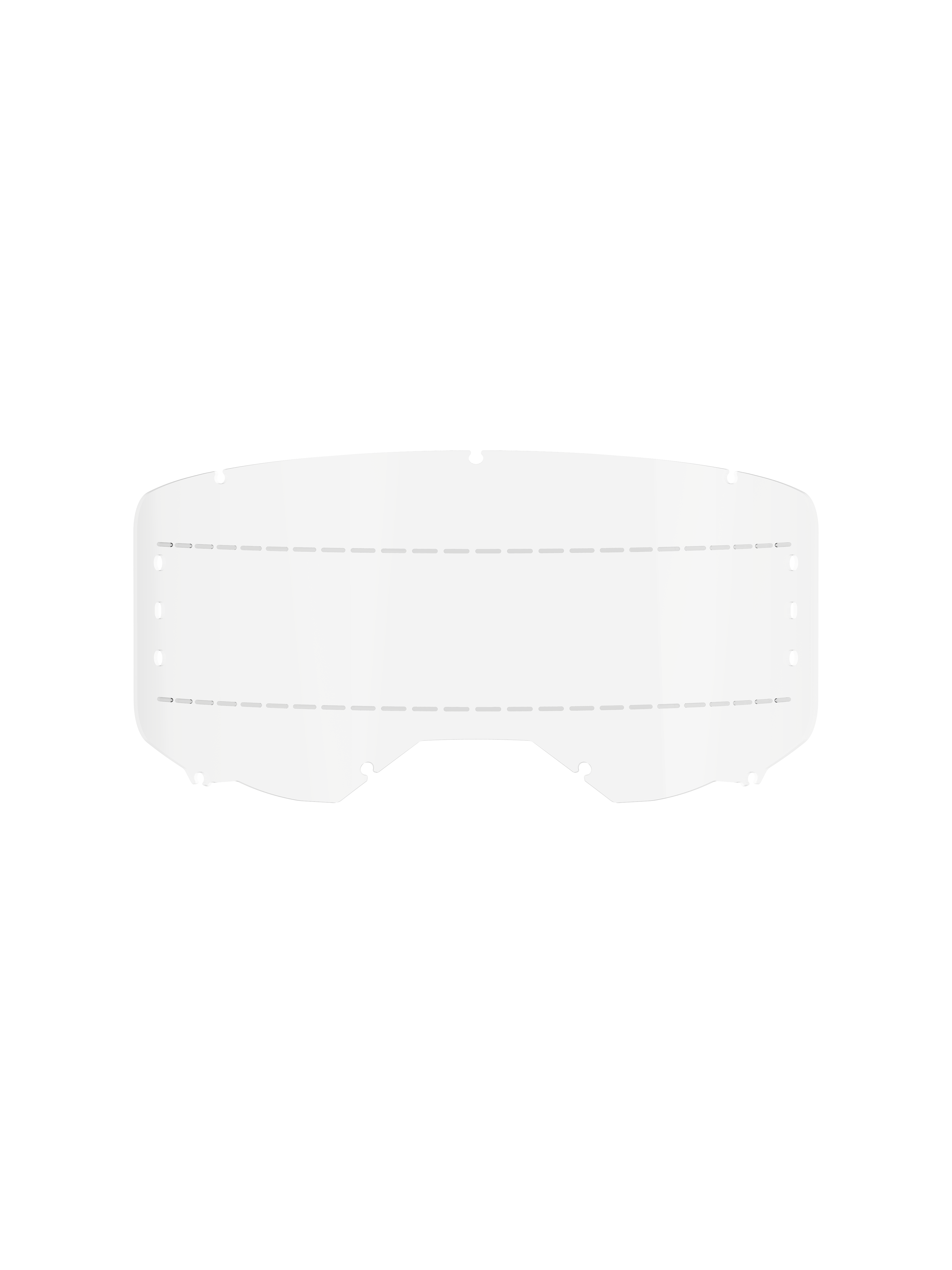 Alpinestars Vision 8-5-3 Roll Off Film, transparent, écran de remplacement en polycarbonate pour lunettes de motocross, doté de lignes de glissement en silicone et d'un système de verrouillage à sept trous, accessoire de course tout-terrain durable